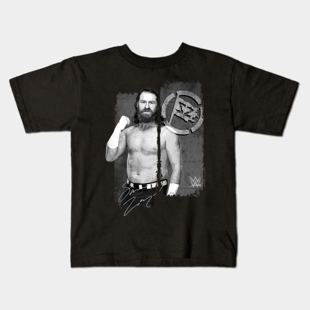 Sami Zayn Signature Big Chest Kids T-Shirt by Holman